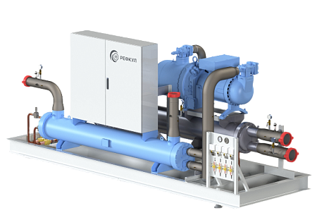 Чиллеры с водяным охлаждением конденсатора на базе винтовых компрессоров