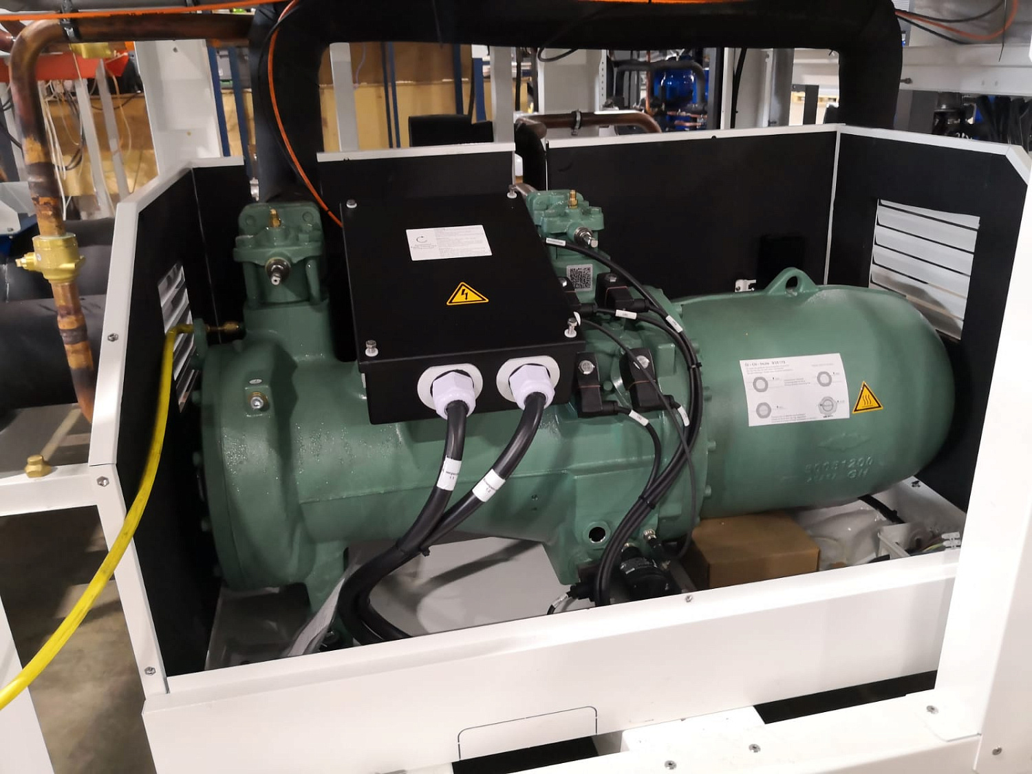 Моноблок для охлаждения пищевых ингредиентов на производстве.